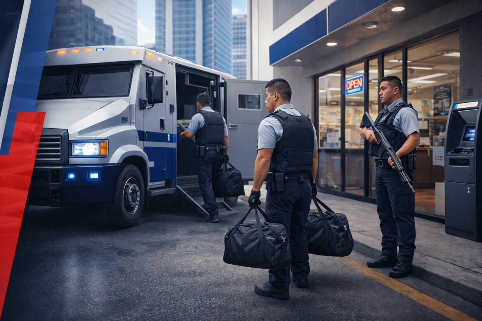 Traslado de valores — camión y efectivo